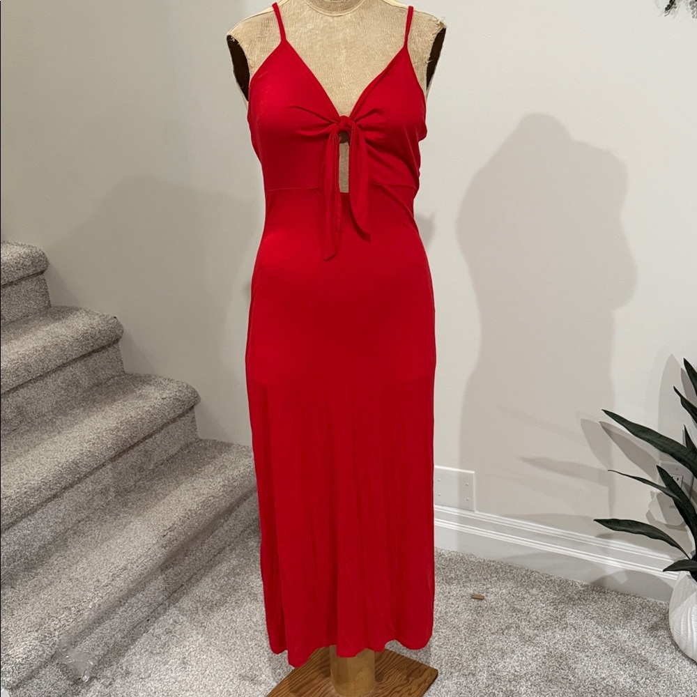 Red peep hole  Dress